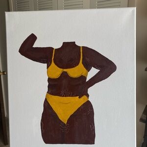 Body positivity canvas painting